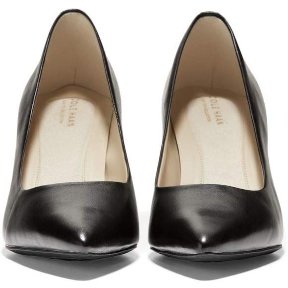 Cole Haan Black Heeled Shoes Sleek Professional Design - Picture 1 of 3